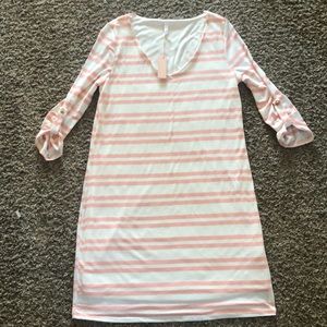 Pink blush 3/4 sleeve dress